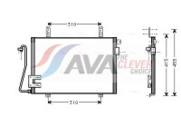 Condenser, air conditioning RT5221 Ava Quality Cooling