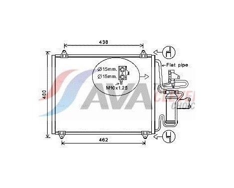Condenser, air conditioning RT5247D Ava Quality Cooling