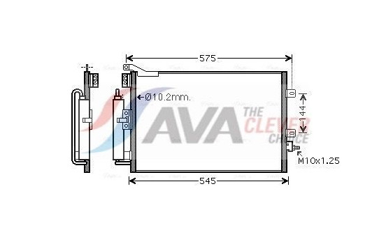 Condenser, air conditioning RT5395D Ava Quality Cooling