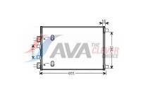 Condenser, air conditioning RT5422 Ava Quality Cooling