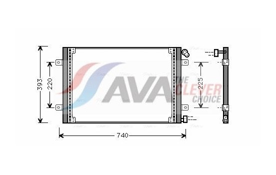 Condenser, air conditioning RTA5234 Ava Quality Cooling