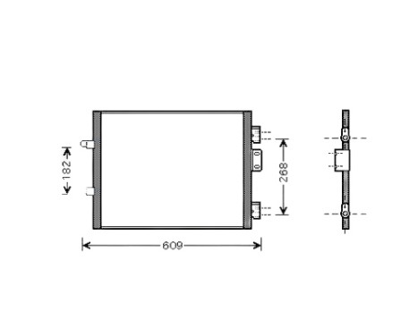 Condenser, air conditioning RTA5315 Ava Quality Cooling