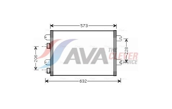Condenser, air conditioning RTA5317 Ava Quality Cooling