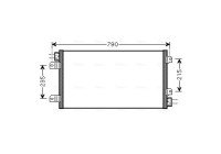 Condenser, air conditioning RTA5342 Ava Quality Cooling