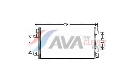 Condenser, air conditioning RTA5342 Ava Quality Cooling