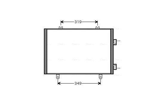 Condenser, air conditioning RTA5349 Ava Quality Cooling