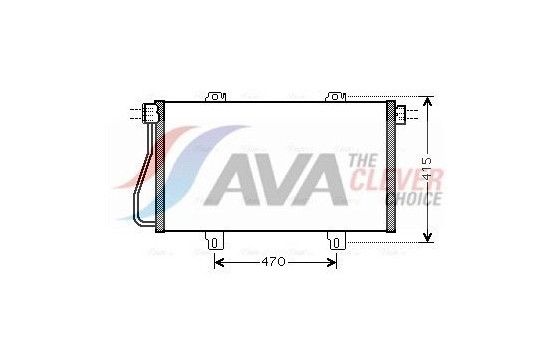 Condenser, air conditioning RTA5352 Ava Quality Cooling