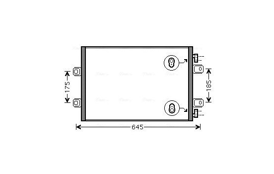 Condenser, air conditioning RTA5406 Ava Quality Cooling