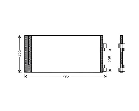 Condenser, air conditioning RTA5430D Ava Quality Cooling