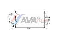 Condenser, air conditioning RTA5443 Ava Quality Cooling