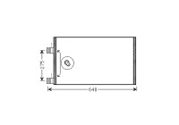 Condenser, air conditioning RTA5444 Ava Quality Cooling