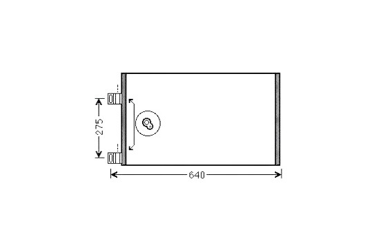 Condenser, air conditioning RTA5444 Ava Quality Cooling