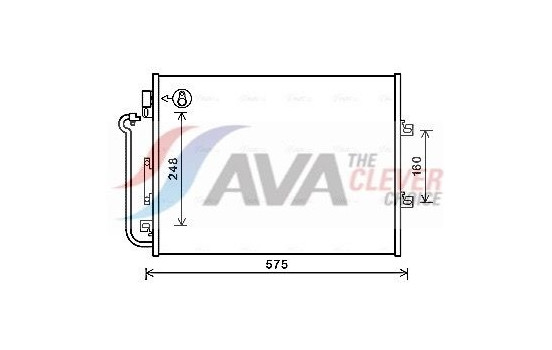 Condenser, air conditioning RTA5454 Ava Quality Cooling