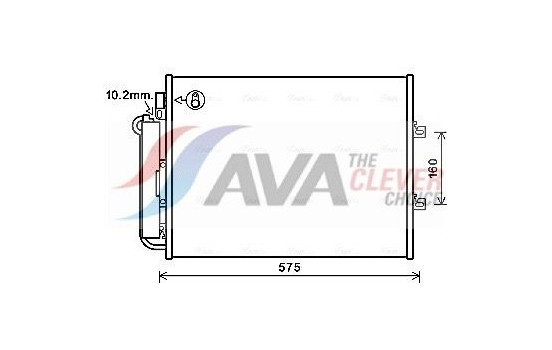 Condenser, air conditioning RTA5454D Ava Quality Cooling