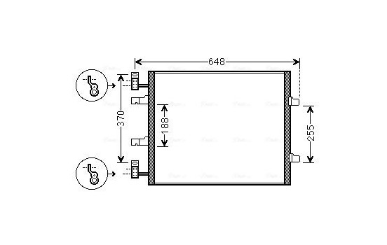 Condenser, air conditioning RTA5459 Ava Quality Cooling