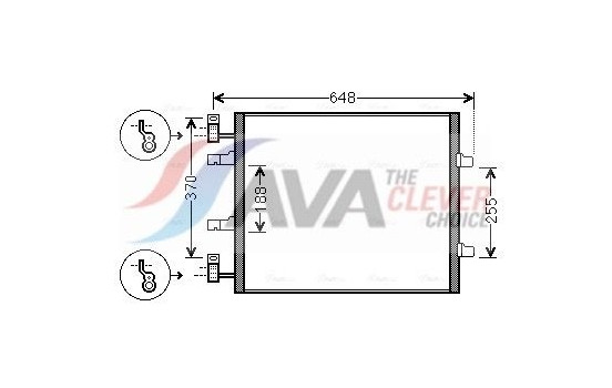 Condenser, air conditioning RTA5459 Ava Quality Cooling