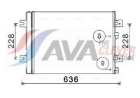 Condenser, air conditioning RTA5467D Ava Quality Cooling