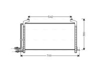 Condenser, air conditioning SB5031 Ava Quality Cooling