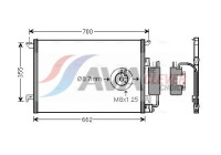 Condenser, air conditioning SBA5058D Ava Quality Cooling