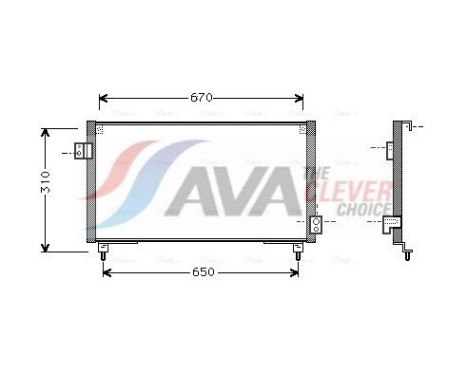 Condenser, air conditioning SU5031 Ava Quality Cooling