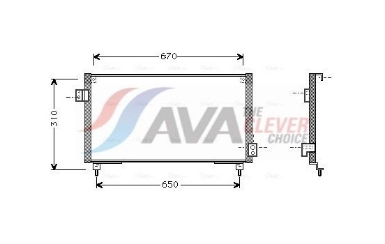 Condenser, air conditioning SU5031 Ava Quality Cooling