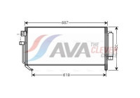 Condenser, air conditioning SU5060D Ava Quality Cooling