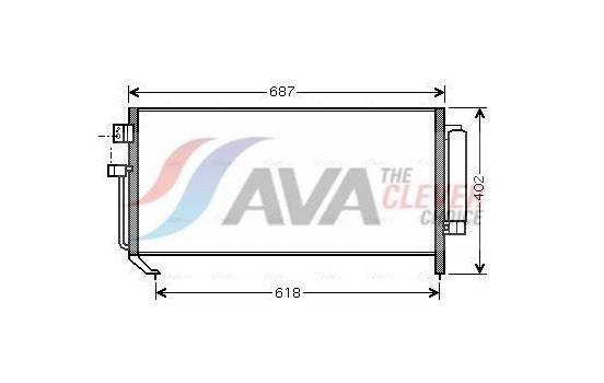 Condenser, air conditioning SU5060D Ava Quality Cooling