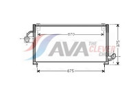 Condenser, air conditioning SU5063 Ava Quality Cooling