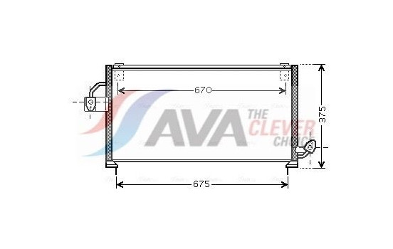 Condenser, air conditioning SU5063 Ava Quality Cooling