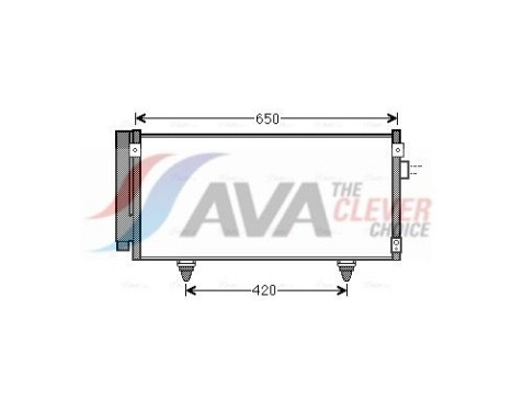 Condenser, air conditioning SU5077D Ava Quality Cooling