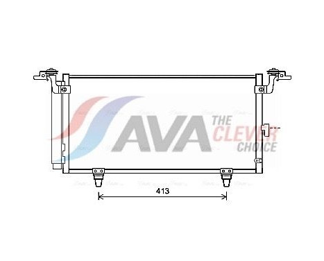 Condenser, air conditioning SU5084D Ava Quality Cooling