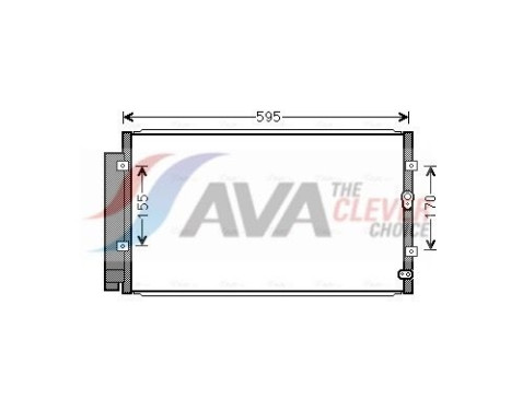 Condenser, air conditioning SU5102D Ava Quality Cooling
