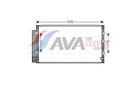 Condenser, air conditioning SU5102D Ava Quality Cooling