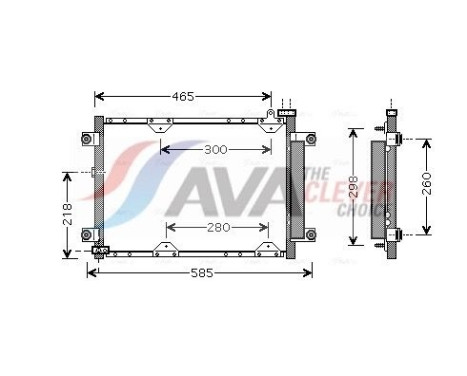 Condenser, air conditioning SZ5075D Ava Quality Cooling