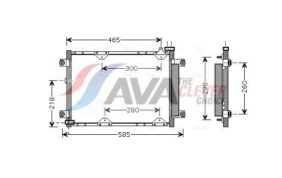 Condenser, air conditioning SZ5075D Ava Quality Cooling