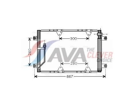 Condenser, air conditioning SZ5107D Ava Quality Cooling