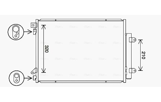 Condenser, air conditioning SZ5150D Ava Quality Cooling