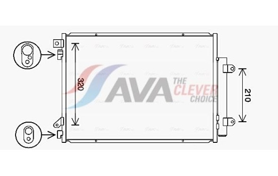 Condenser, air conditioning SZ5150D Ava Quality Cooling