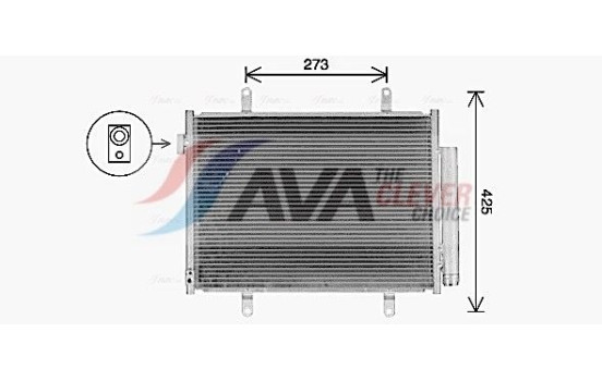 Condenser, air conditioning SZ5155D Ava Quality Cooling