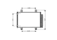 Condenser, air conditioning SZA5087D Ava Quality Cooling