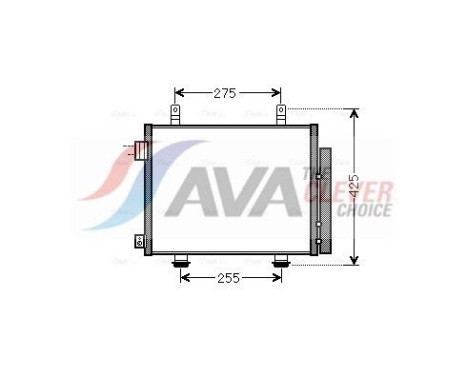 Condenser, air conditioning SZA5115D Ava Quality Cooling, Image 2
