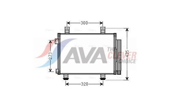 Condenser, air conditioning SZA5117D Ava Quality Cooling