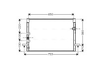 Condenser, air conditioning TO5213 Ava Quality Cooling