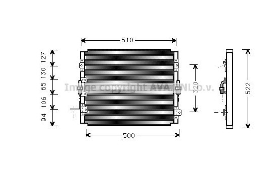 Condenser, air conditioning TO5244 Ava Quality Cooling