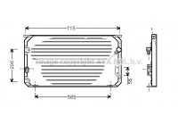 Condenser, air conditioning TO5246 Ava Quality Cooling