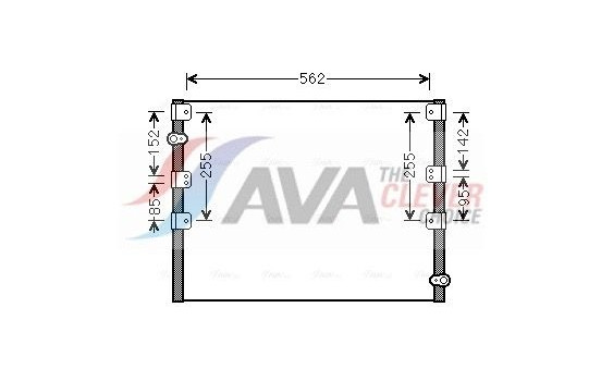 Condenser, air conditioning TO5278 Ava Quality Cooling