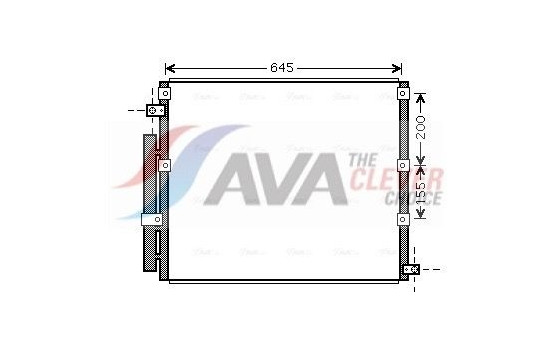 Condenser, air conditioning TO5380D Ava Quality Cooling