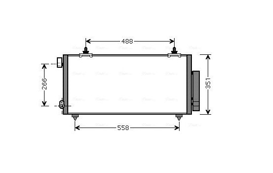 Condenser, air conditioning TO5381D Ava Quality Cooling