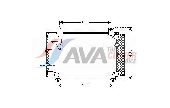 Condenser, air conditioning TO5394D Ava Quality Cooling