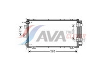 Condenser, air conditioning TO5395D Ava Quality Cooling